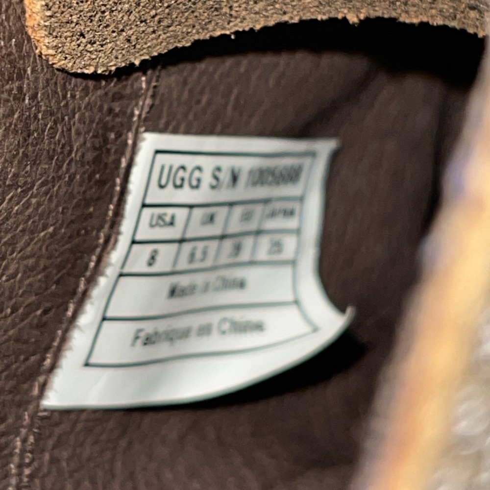 UGG Marela suede lace up combat boots in brown. Size 8 GUC - Picture 12 of 14